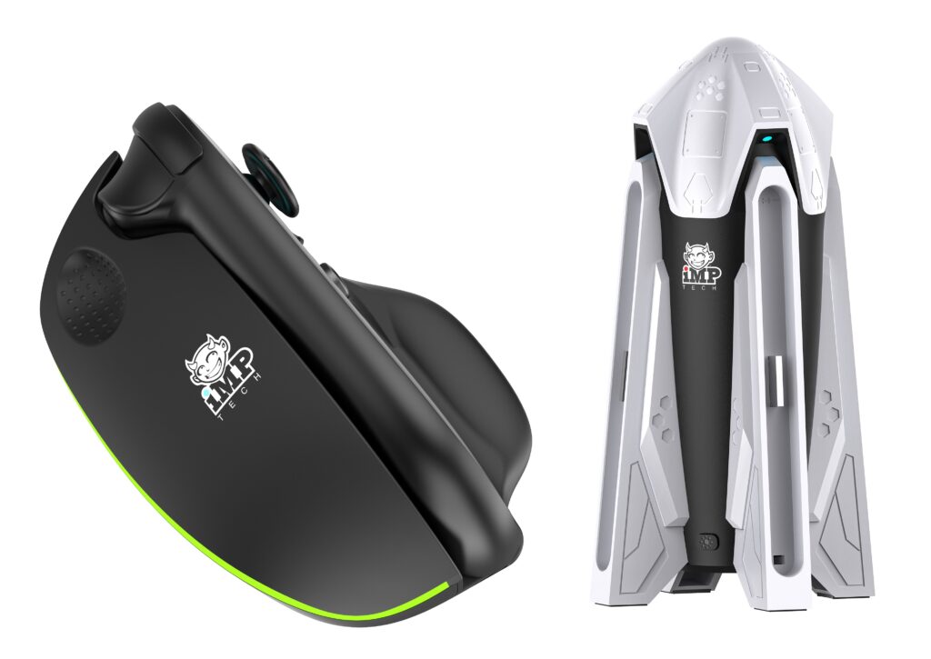 iMP LED Mouse and Rocket Dock 4 Way Magnetic Charger for Switch 2