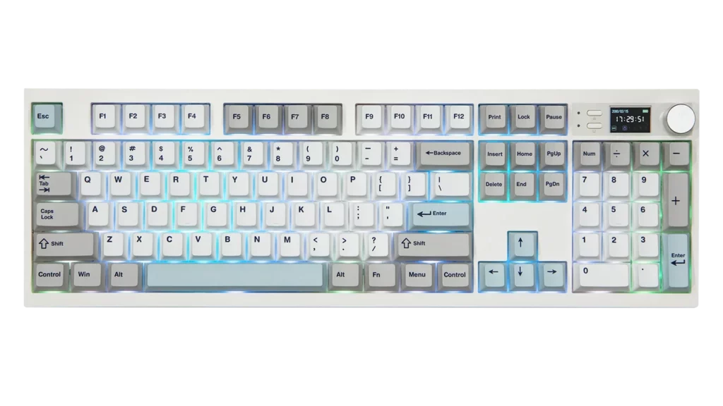 Top view of the EPOMAKER QK108 keyboard
