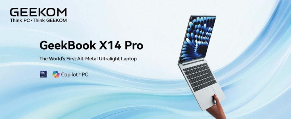 GEEKOM's GeekBook X14 Pro - Key Art