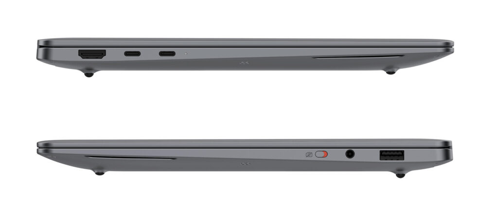 Exceptional GeekBook X14 Pro raises the bar for ultralight laptops 4 GEEKOM's GeekBook X14 Pro laptop closed with views of either side