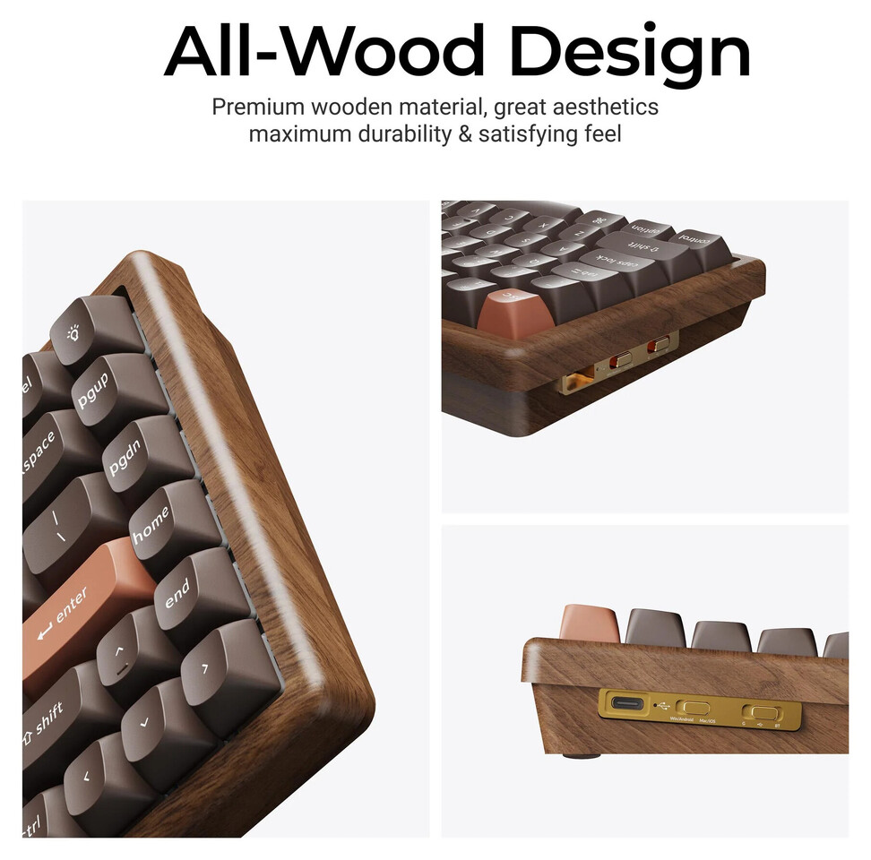 Keychron’s stunning K2 HE All-Wood Edition delivers a powerful and premium upgrade 3