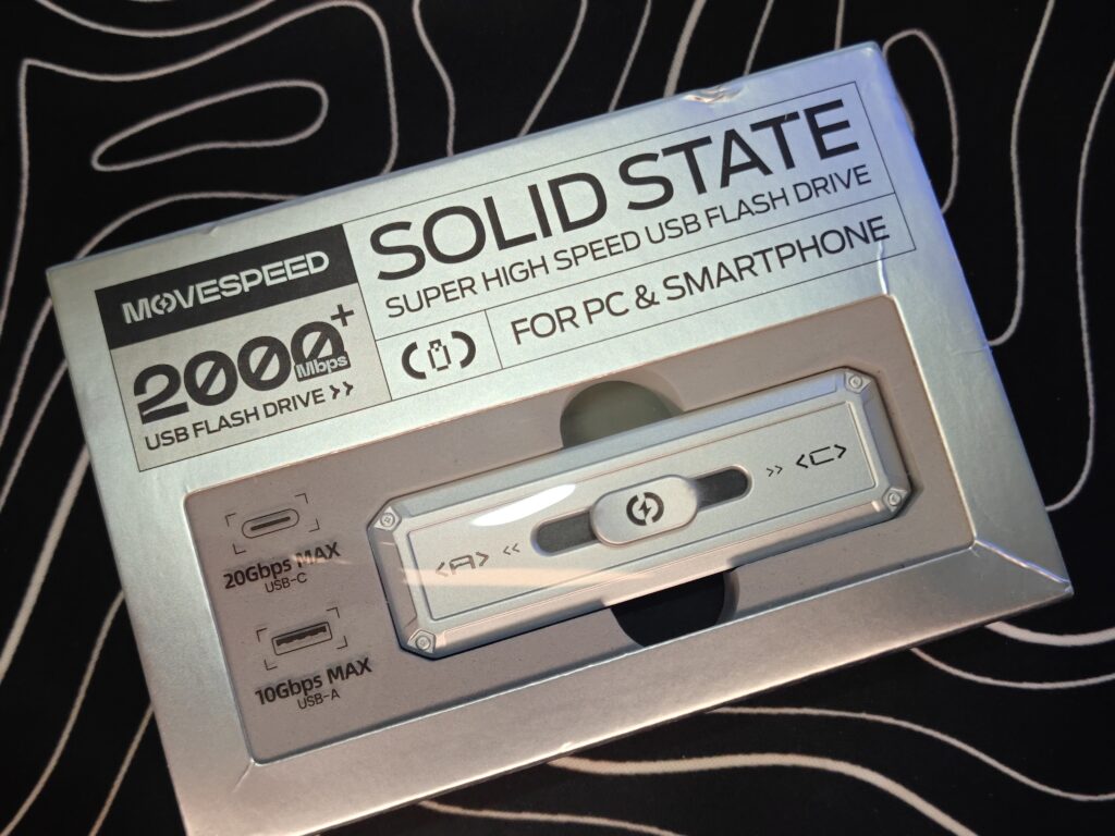 MOVESPEED SP20 review: A must have drive 2 MOVESPEED SP20 Ultra-Speed SSD Flash Drive - Box Front