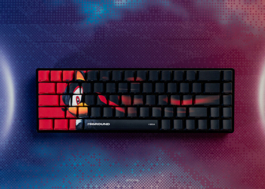 Higround launches an exciting new SEGA collaboration 2 SEGA x HIGROUND Sonic Keyboard Collection - Shadow the Hedgehog