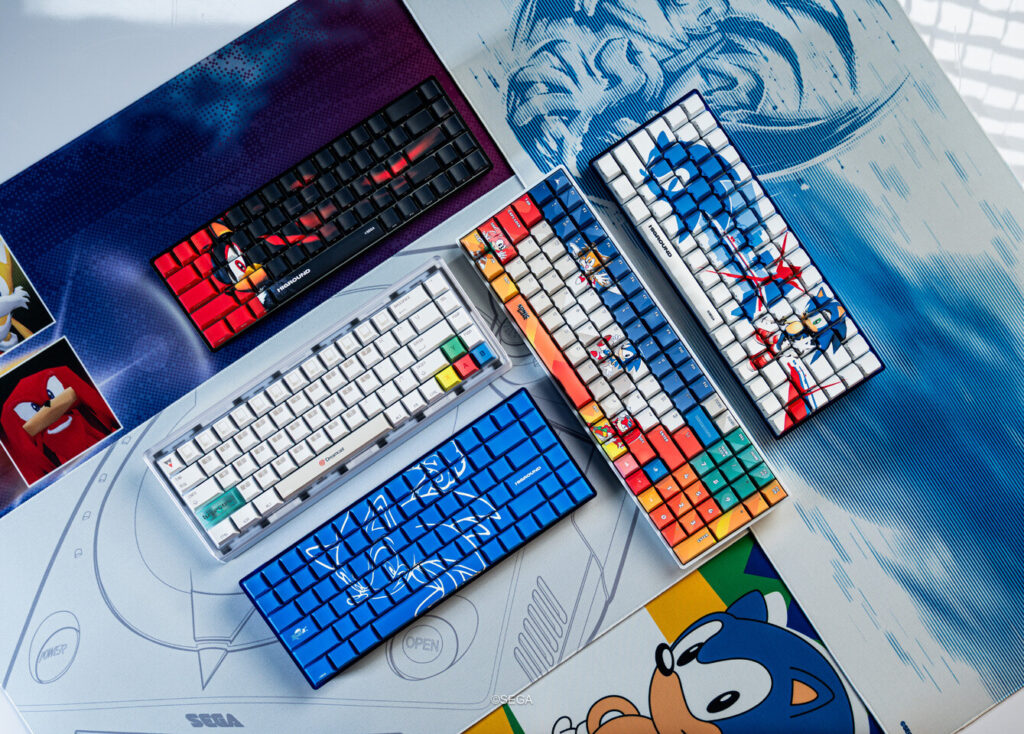 SEGA x HIGROUND Sonic Keyboard Collection - Full Collection Key Art