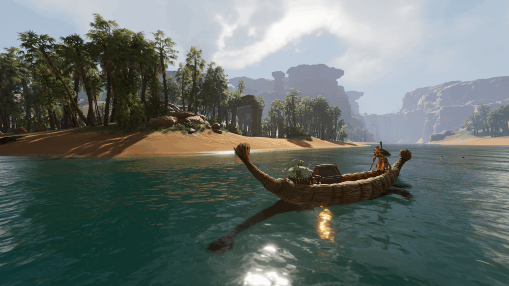 Soulmask Shifting Sands - Floating on the Nile