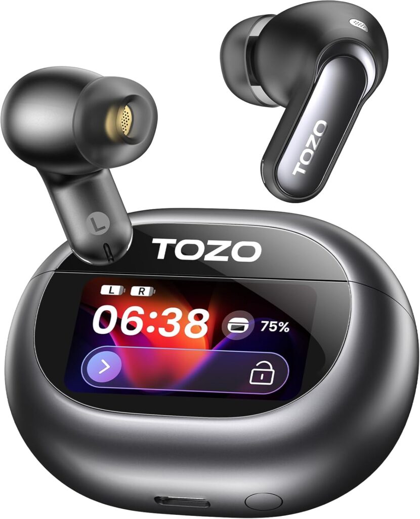 TOZO unveils NC20 Pro earbuds with smart display case, LDAC audio and massive 80-hour battery life 2 TOZO NC20 Pro - Earbuds and Case with Display
