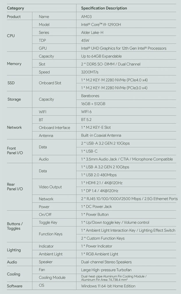 Ayaneo AM03 mini PC brings powerful performance with stylish design 6