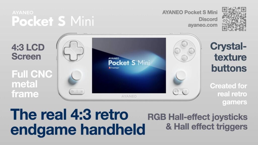 Ayaneo Pocket S Mini brings a powerful and pure 4:3 retro gaming experience 6 Ayaneo Pocket S Mini brings a powerful and pure 4:3 retro gaming experience 4