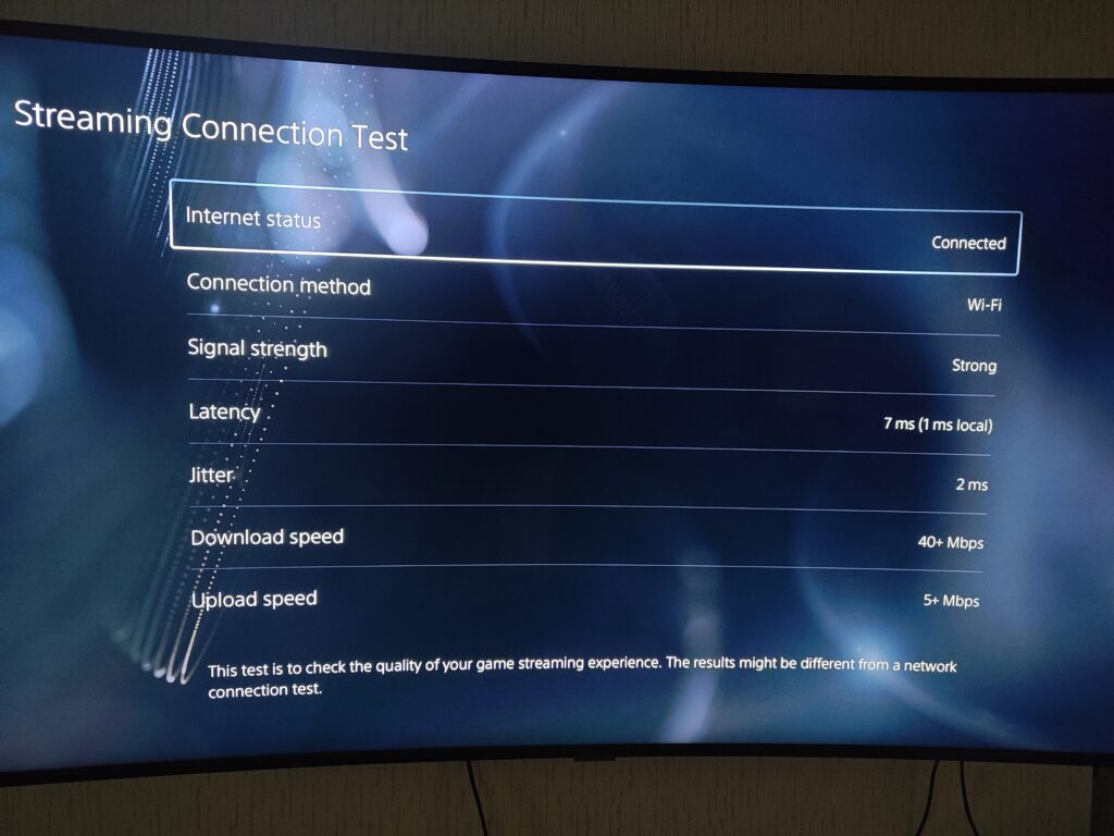 PlayStation Network Test - Detailed Results