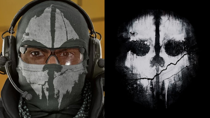 Battlefield 6 skull skin sparks Call of Duty copying claims 2 Battlefield 6 Skin and COD Ghost art - side by side