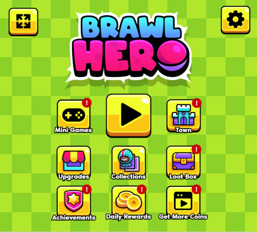 Why browser games are still perfect for quick breaks 12 Brawl Hero Advanced - Menu