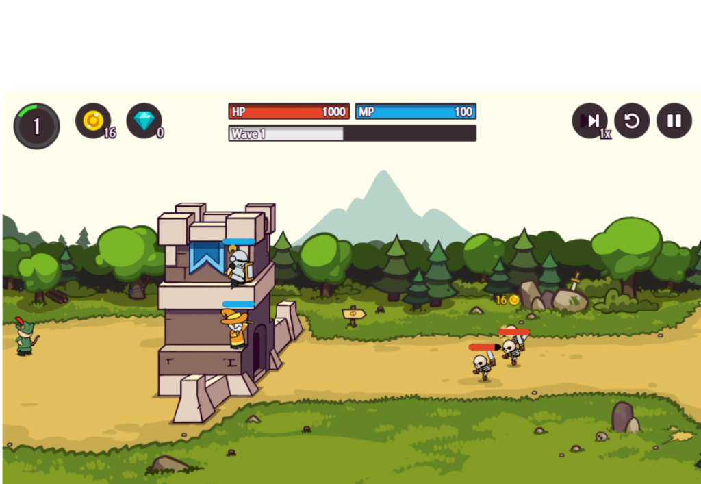 Why browser games are still perfect for quick breaks 8 Castle Defender Saga - Defending the castle from oncoming waves
