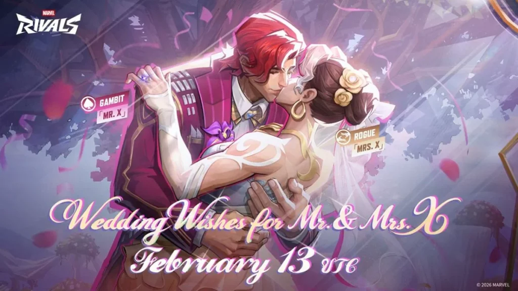 Marvel Rivals Rogue and Gambit wedding