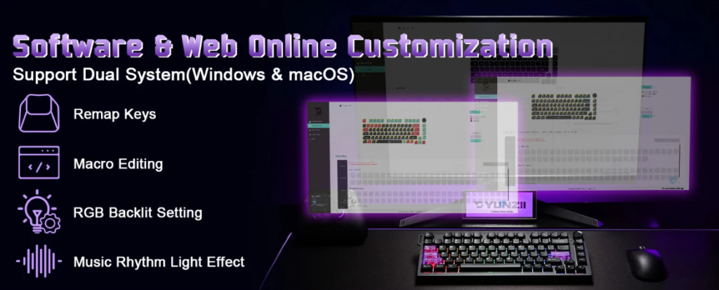 YUNZII RT75 Pro review: Magnetic magic or fidgety fiasco? 6 YUNZII RT75 PRO - Software and Web Online Customisation