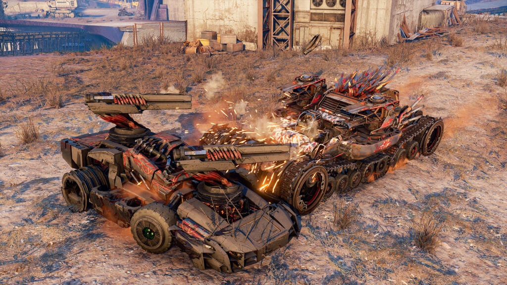 Crossout goes full Firestarters with the Playing with Fire update (new saws, blades, and brawls) 3 Crossout - Being rammed by another player