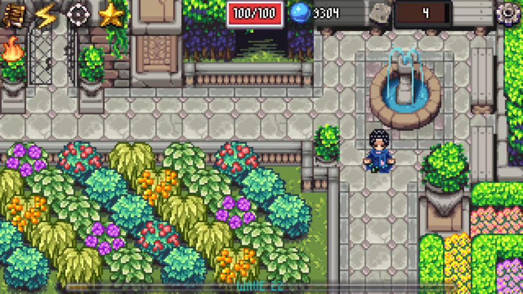 Corner Quest - Walking through garden