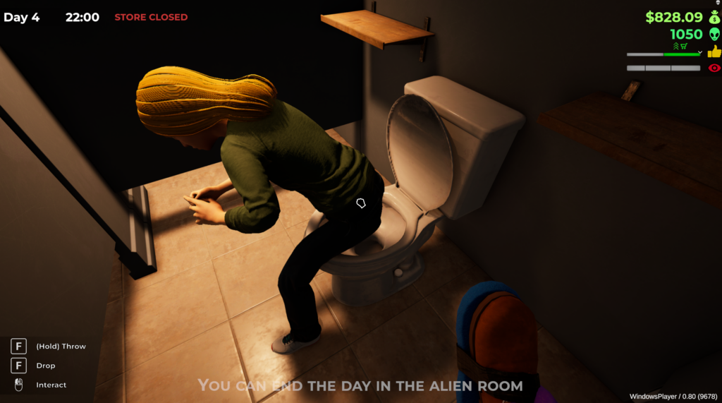 Roadside Research - Trapped in a toilet with customer