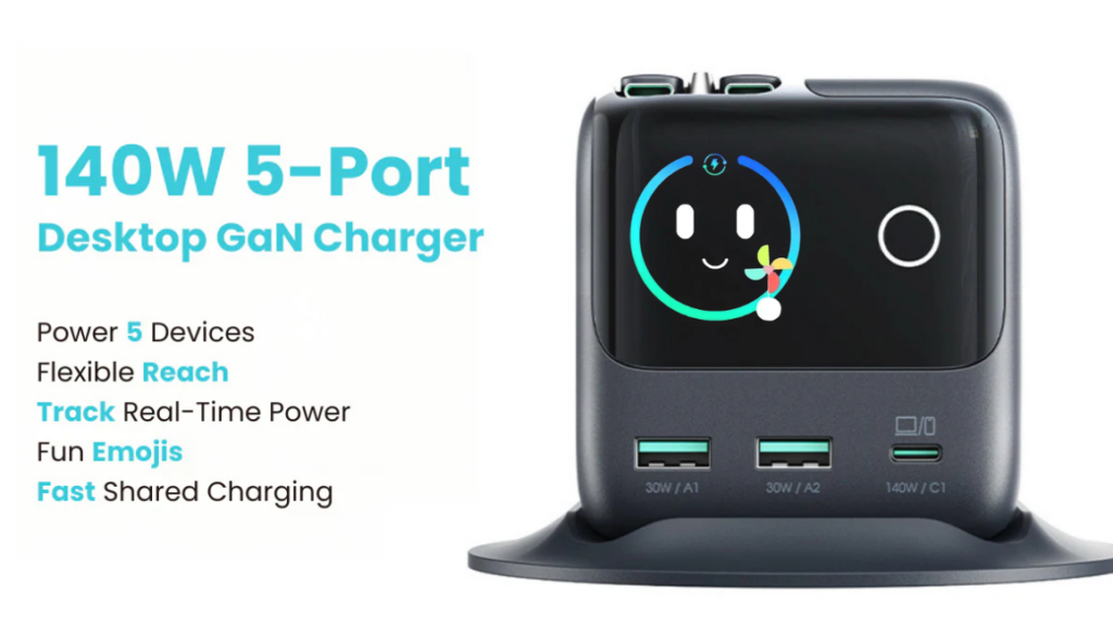 JOYROOM PODIX 140W 5-Port Desktop GaN Charger - Key Features